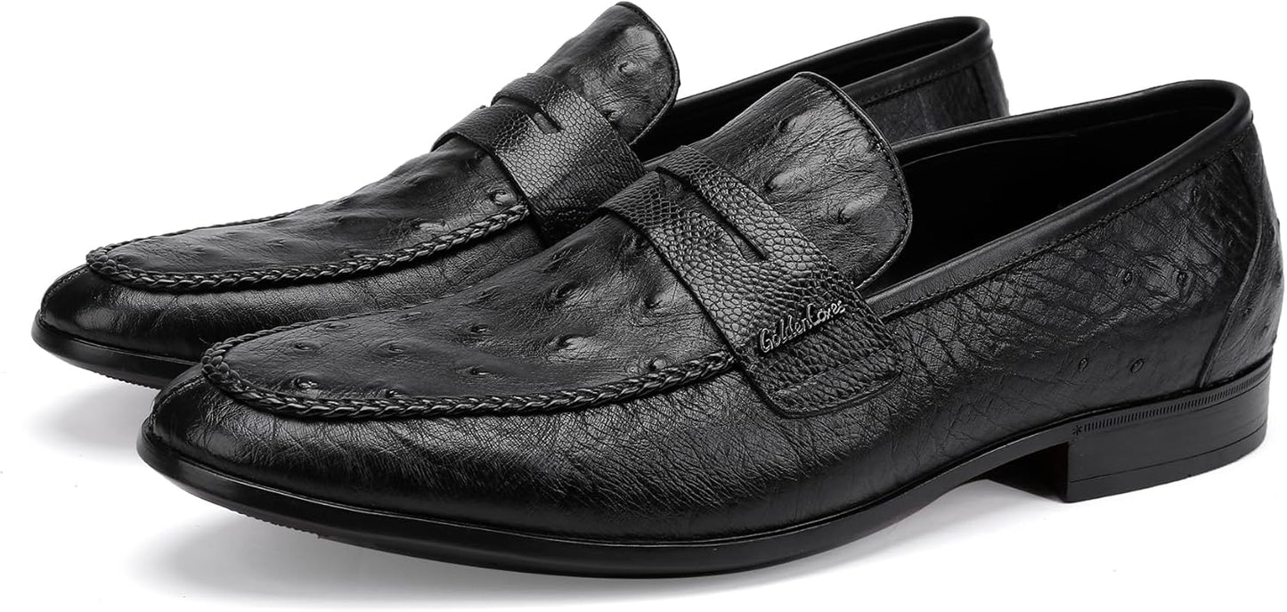 Men's Ostrich Loafer Full View