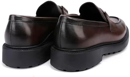 Black Buckle Dress Loafer Top