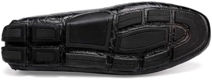 Black Alligator Moccasin Detail