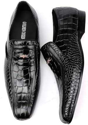 Men's Alligator Penny Loafer Full View