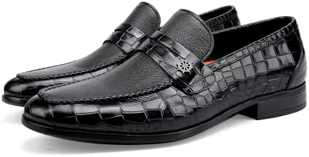 White Crocodile Loafer Full View