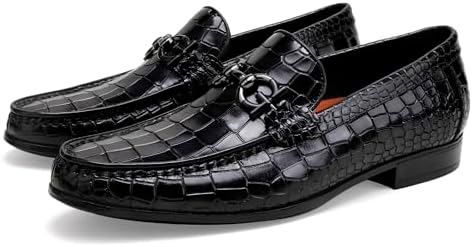 Men's Alligator Printed Buckle Loafer
