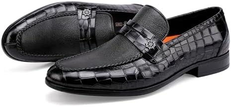 White Crocodile Loafer Sole