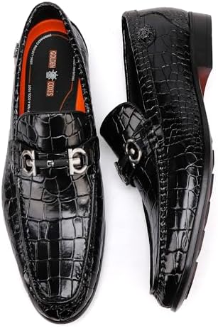 White Alligator Loafer Full View