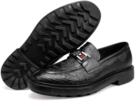 Blue Ostrich Loafer Sole
