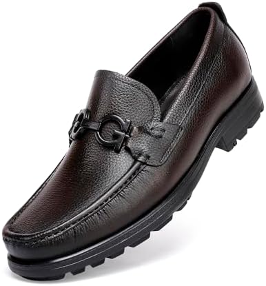 Men's Formal Leather Dress Shoes Handmade Buckle
