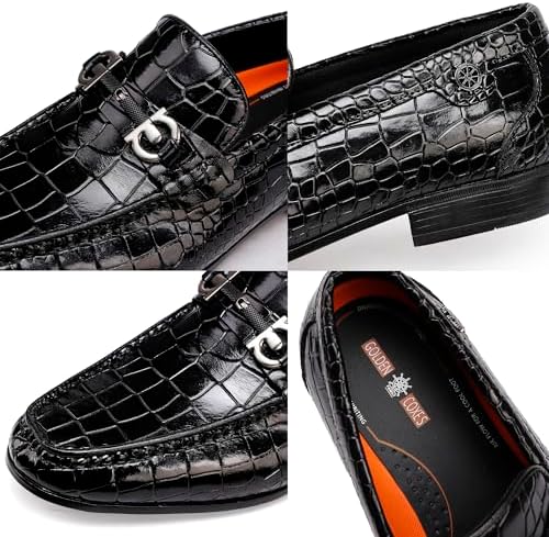 White Alligator Loafer Detail