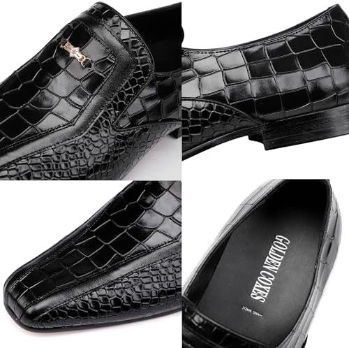 Men's Alligator Penny Loafer Side View