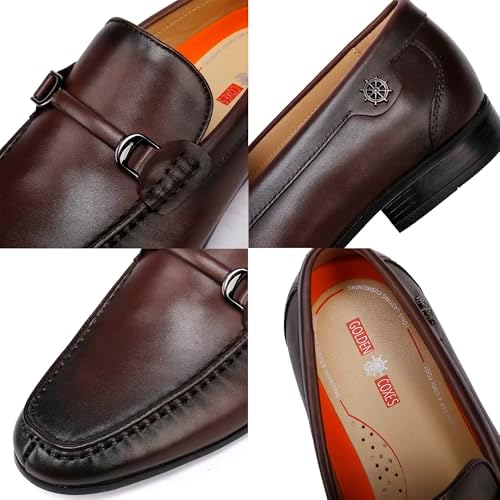 Black Buckle Loafer Side View