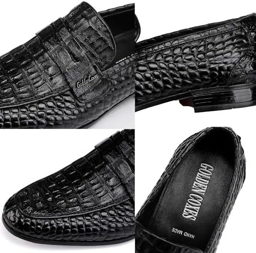 Men's Ostrich Pattern Loafer Side View