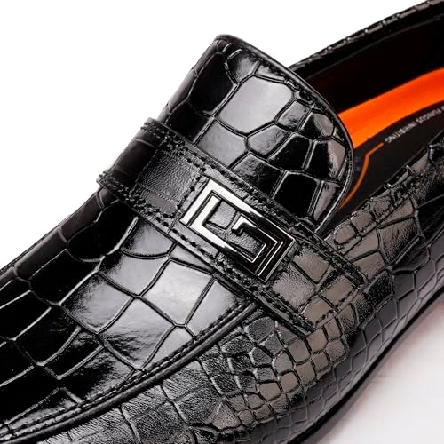 Black Crocodile Loafer Detail