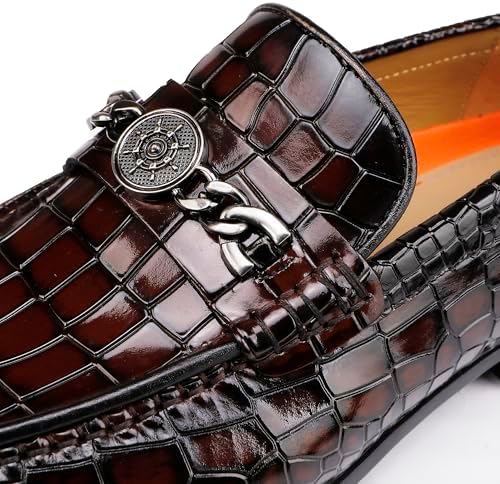 Crocodile Print Loafer Detail