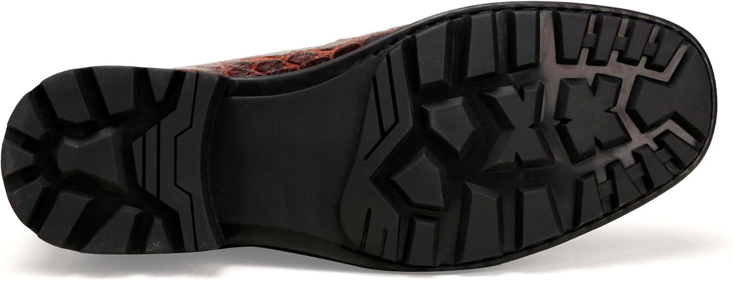Men's Crocodile Tassel Loafer Back View