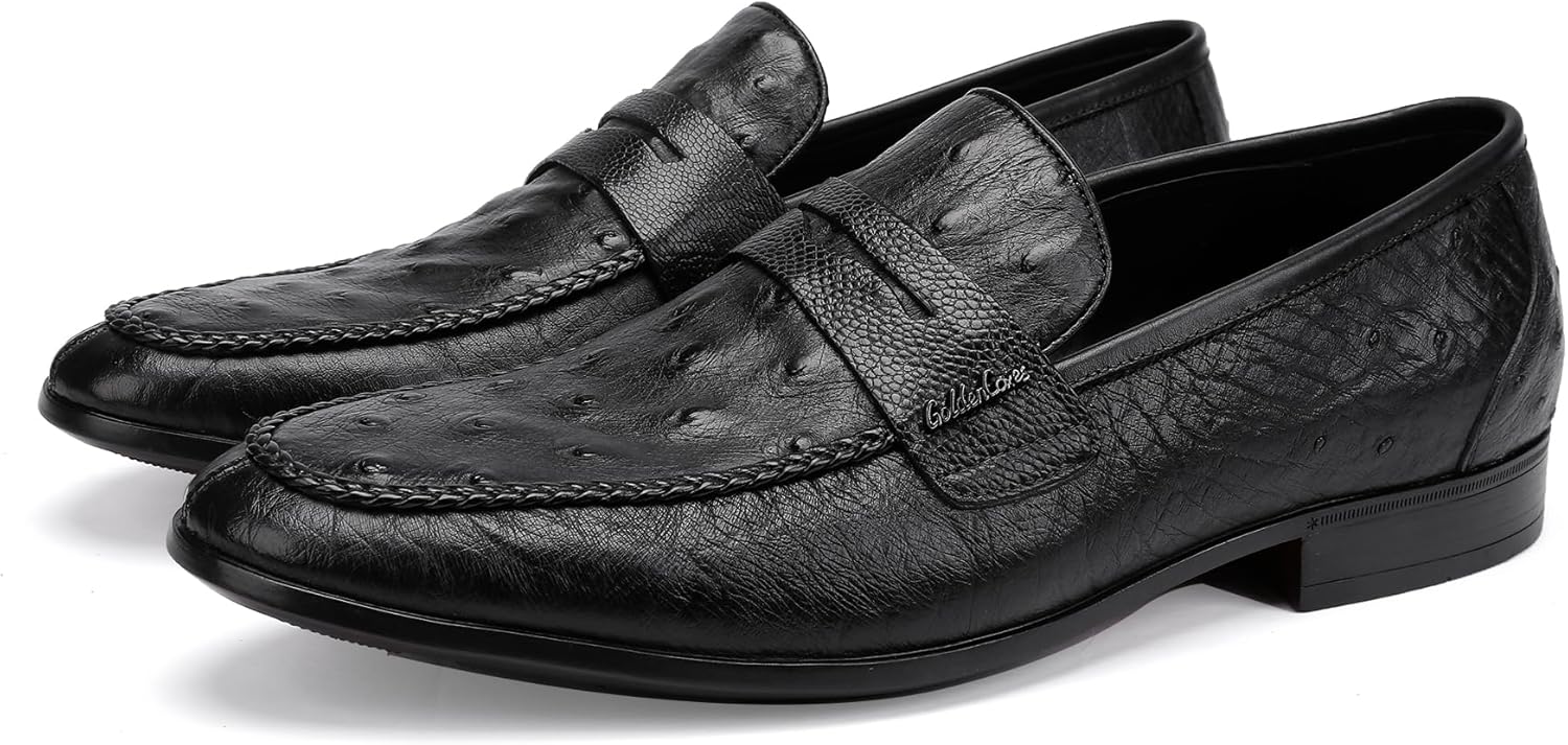 Men's Ostrich Loafer Full View