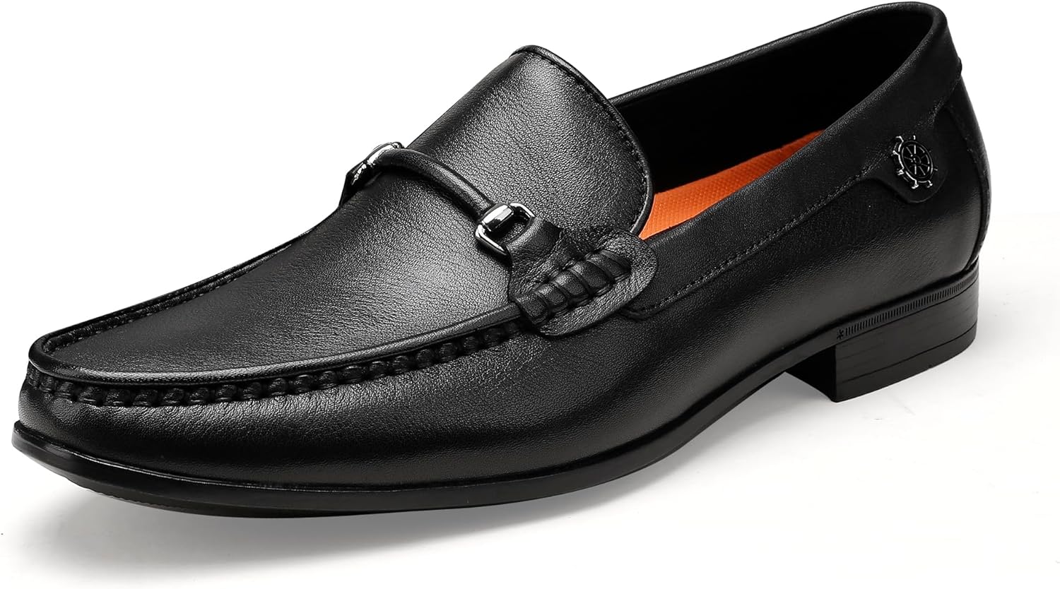 Men's Coffee Crocodile Print Leather Loafer