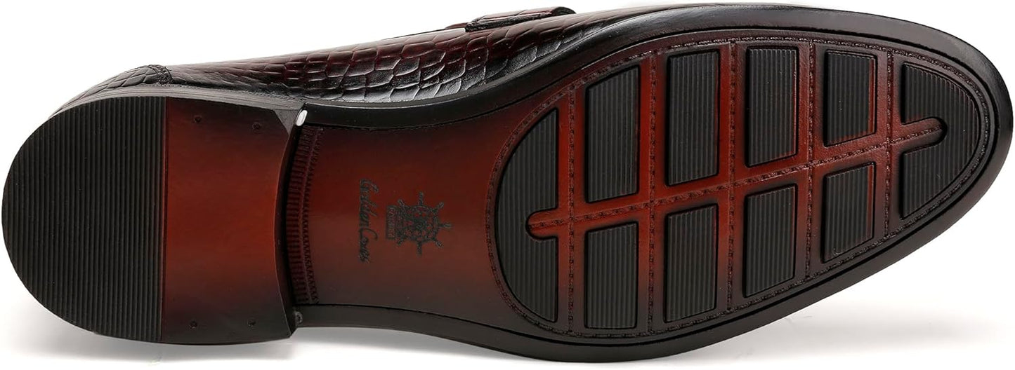 Men's Crocodile Loafer Back View