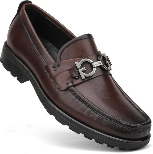 Men's Gray Suede Penny Loafer