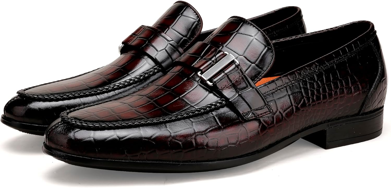 Men's Crocodile Loafer Full View