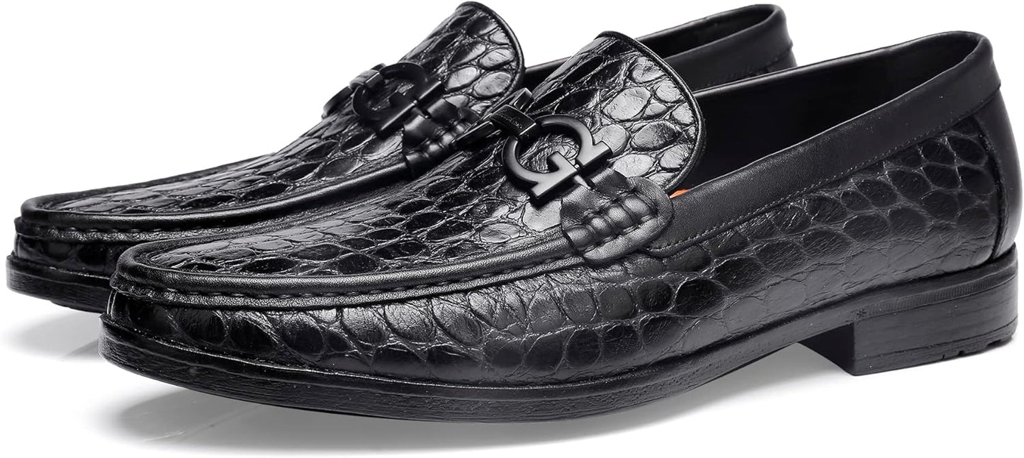 Men's Buckle Penny Loafer Back View
