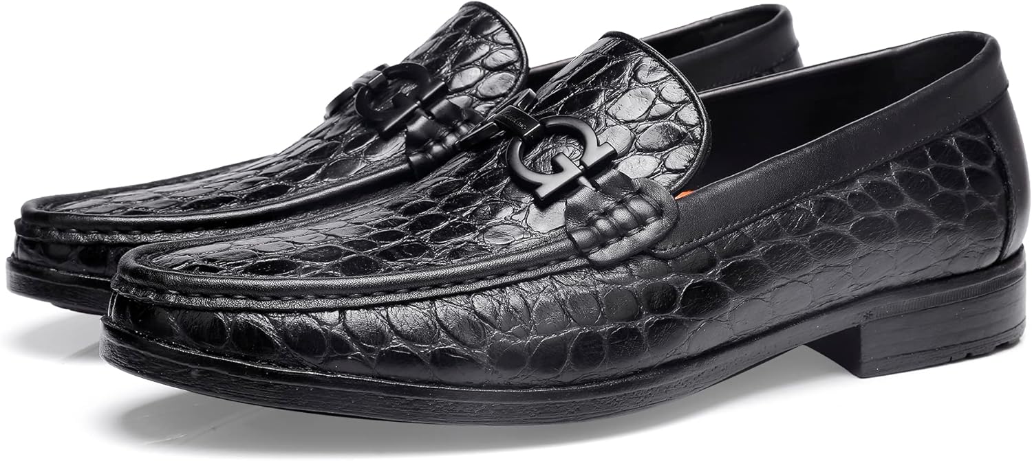 Men's Buckle Penny Loafer Back View