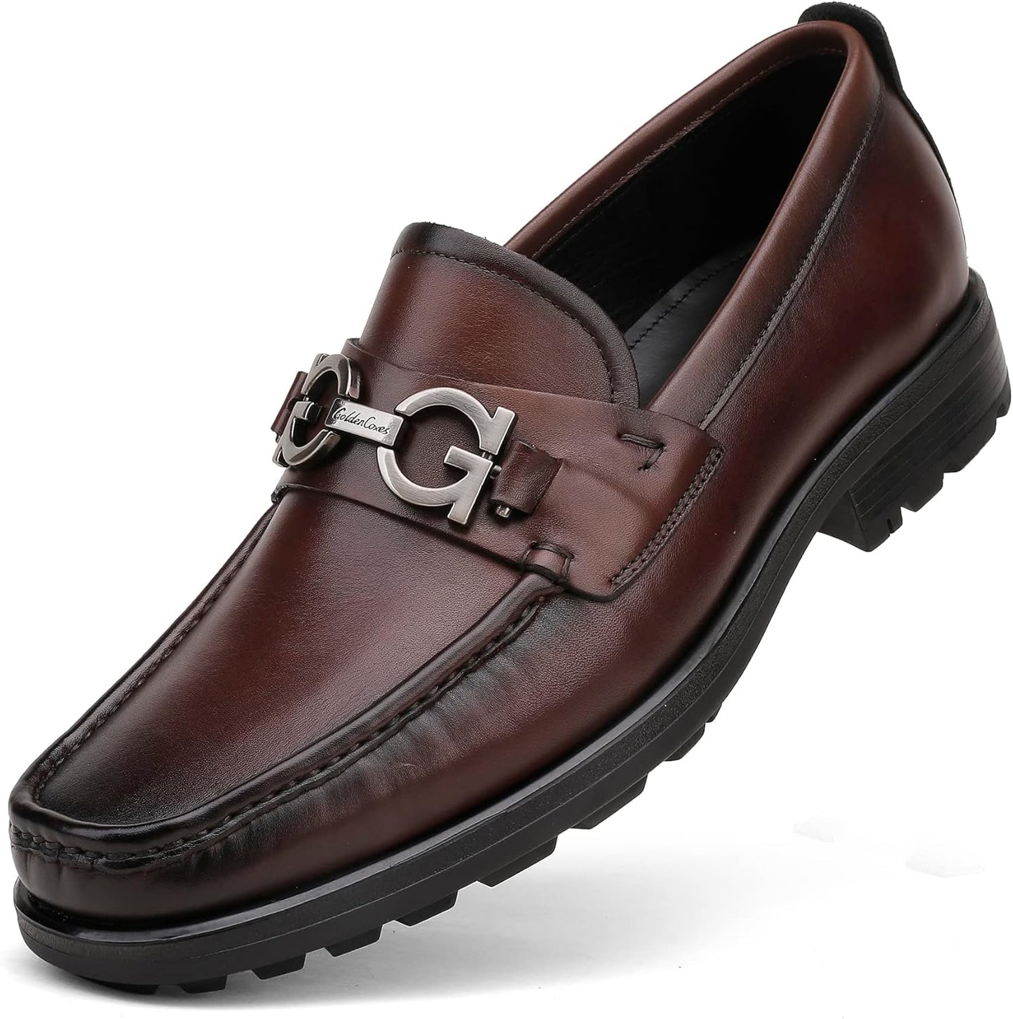 Men's Crocodile Print Leather Penny Loafer