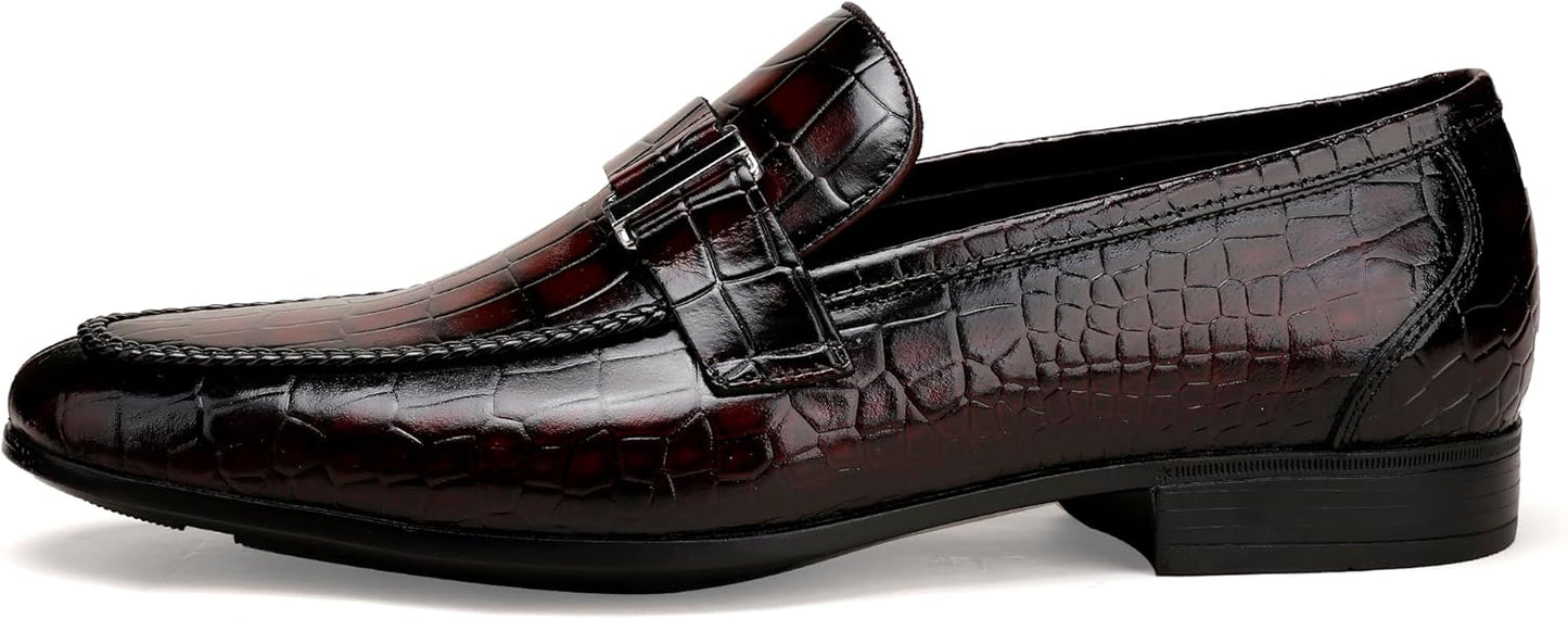 Men's Crocodile Loafer Top View