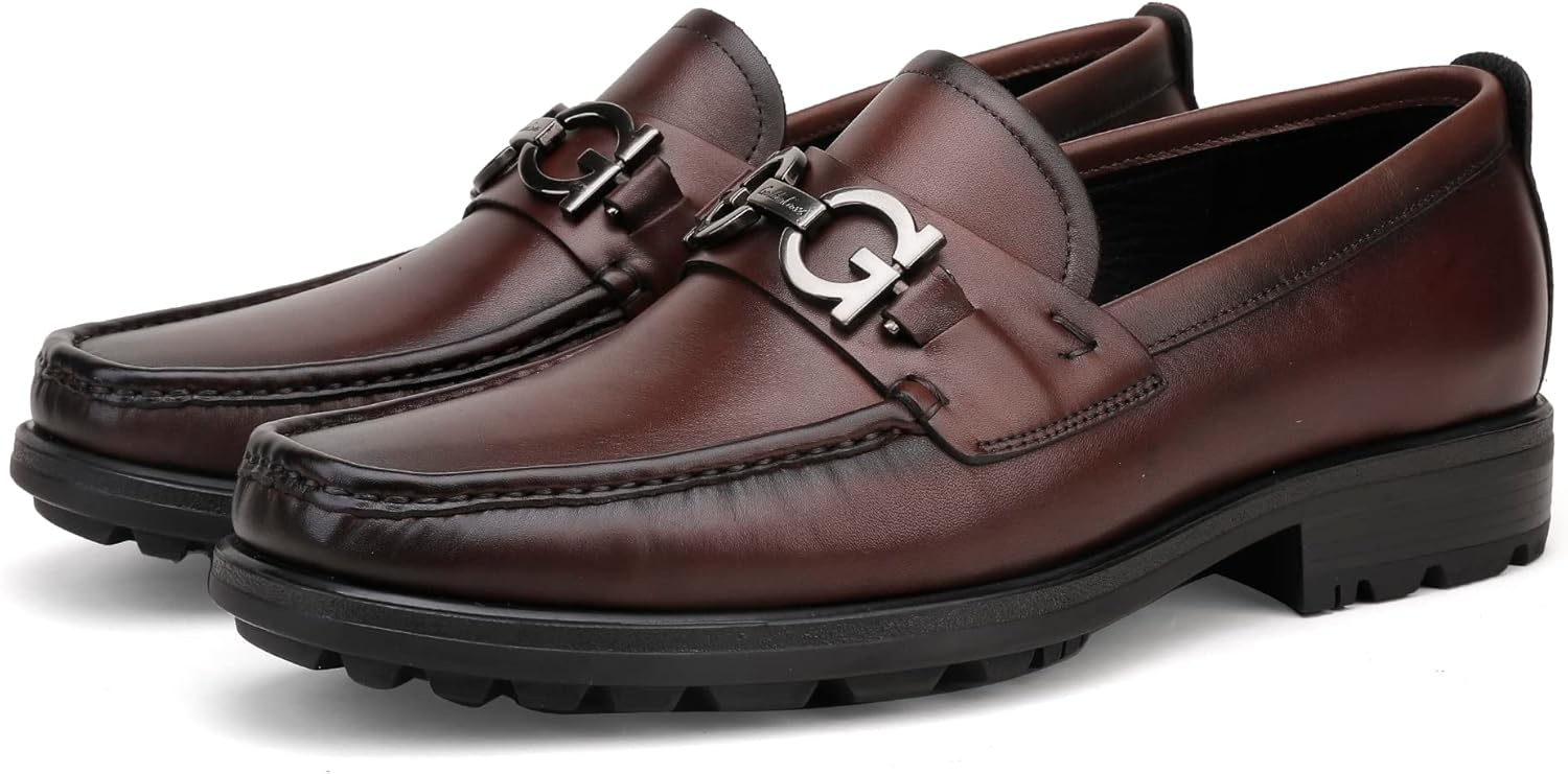 Coffee Dress Loafer Side View