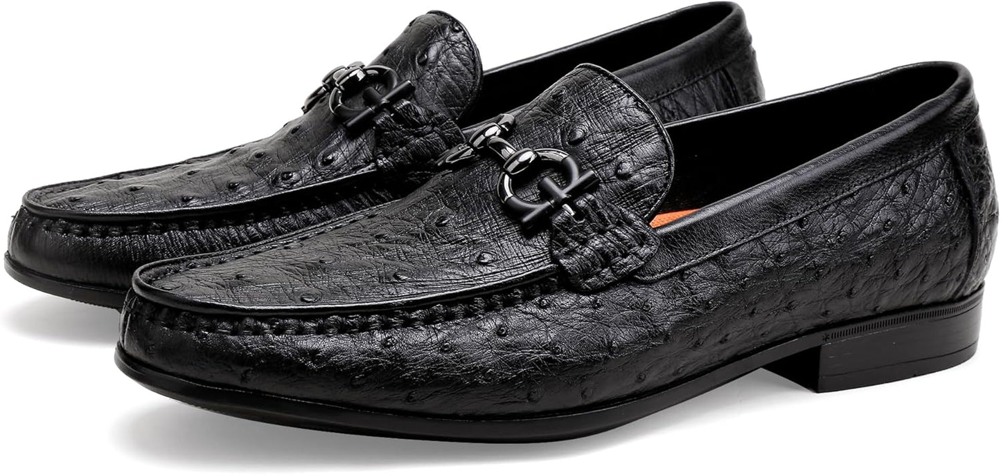Men's Yellow Alligator Print Penny Loafer