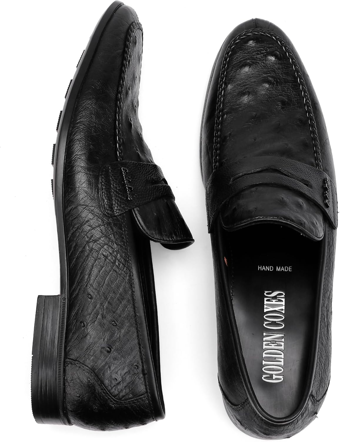 Men's Ostrich Loafer Top View