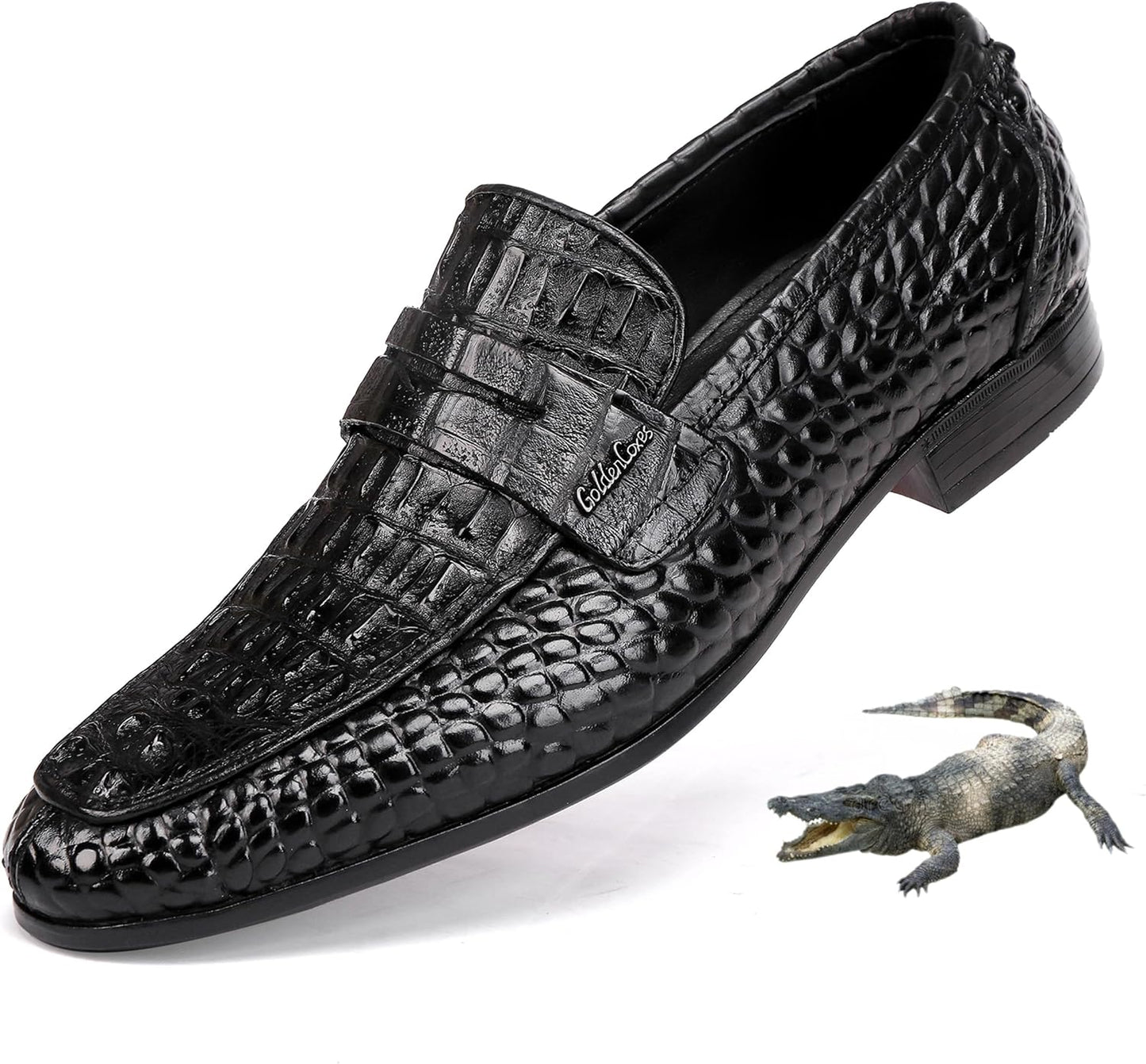 Men's Ostrich Pattern Loafer Full View