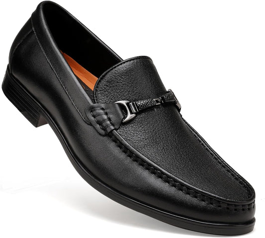 Men's White Buckle Penny Loafer