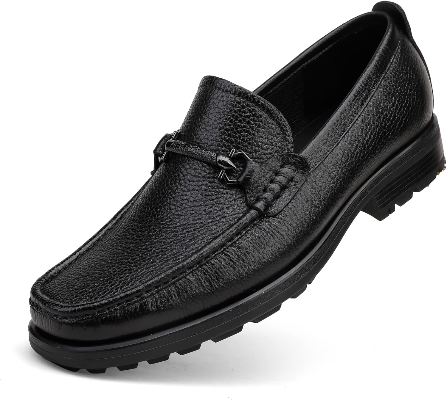 Men's Genuine Leather Penny Loafer Black