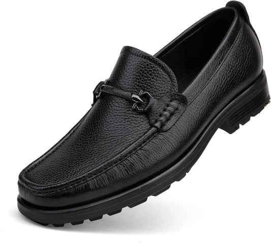 Men's Genuine Leather Penny Loafer Black