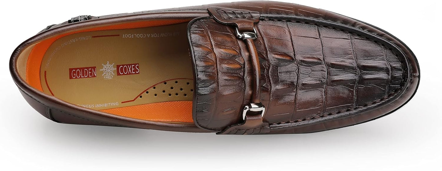 Men's Crocodile Loafer Top View