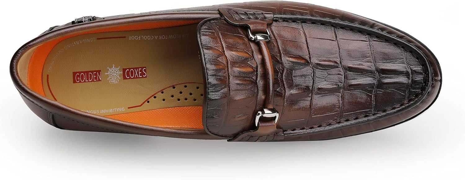 Men's Crocodile Loafer Top View