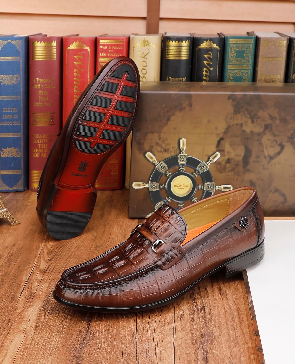 Men's Crocodile Loafer Side View